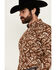 Image #2 - RANK 45® Men's Hopewood Abstract Southwestern Print Long Sleeve Button-Down Stretch Western Shirt, Rust Copper, hi-res