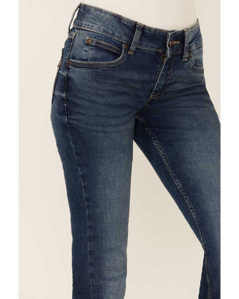 Wrangler Retro Women's Medium Wash Mid Rise Bootcut Jeans, Blue, hi-res