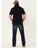 Image #2 - Hawx Men's Dark Wash Straight Stretch Denim Work Jeans, Indigo, hi-res