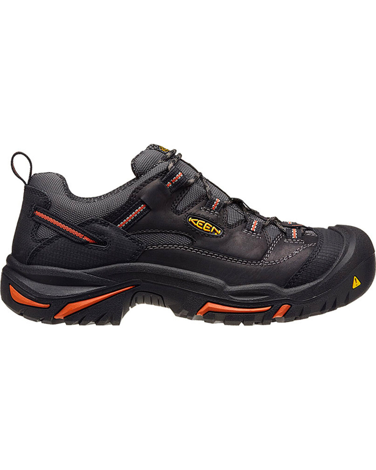 Image #2 - Keen Men's Braddock Low EH Shoes - Steel Toe, Black, hi-res