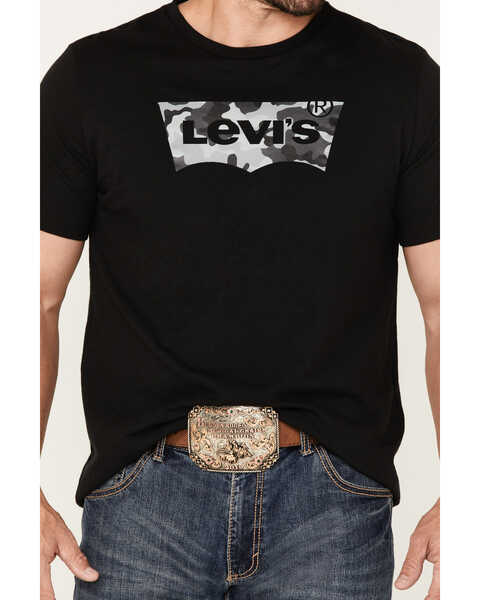 Image #3 - Levi's Men's Core Graphic Logo Camo T-Shirt, Black, hi-res