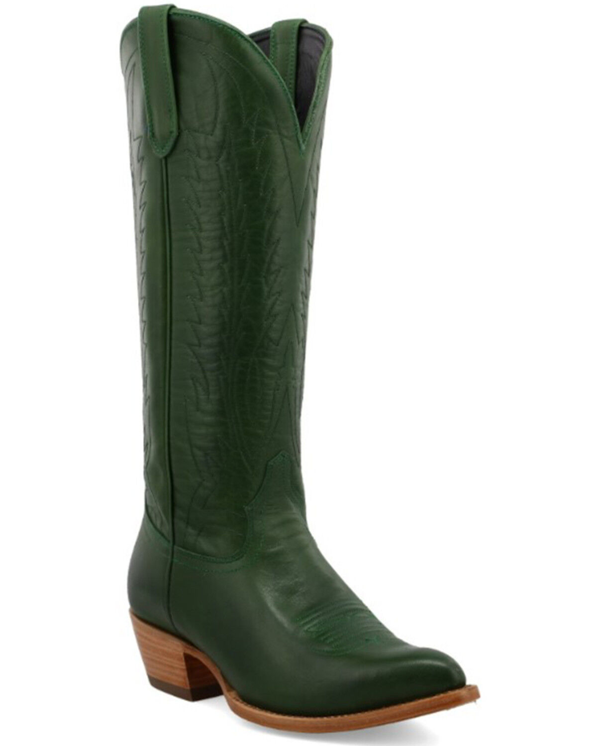 Image #1 - Black Star Women's Eden Tall Western Boots - Round Toe, Green, hi-res