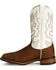 Laredo Men's Rancher Western Boots - Square Toe, Redwood, hi-res