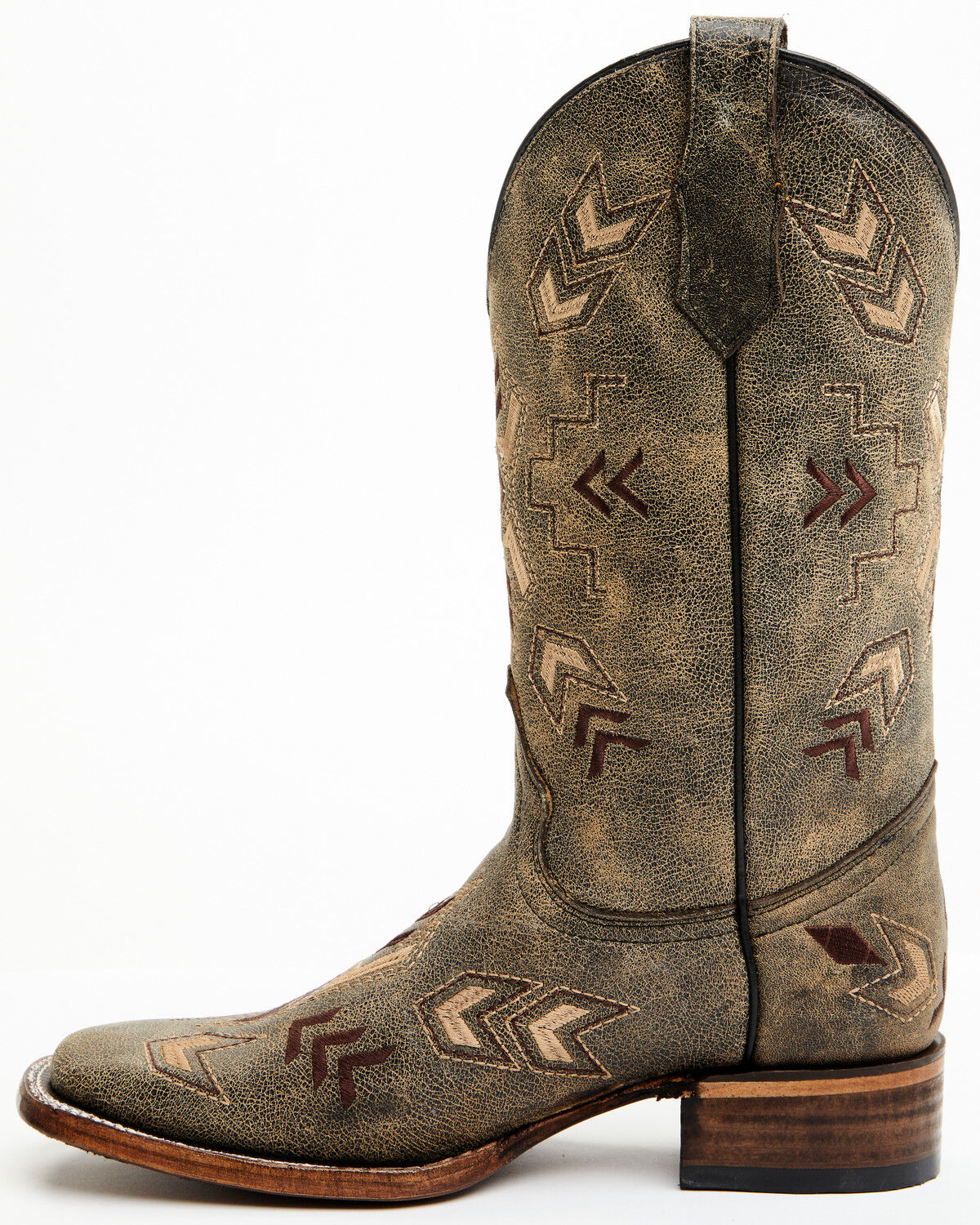 Image #3 - Circle G Women's Arrowhead Western Boots - Broad Square Toe, , hi-res