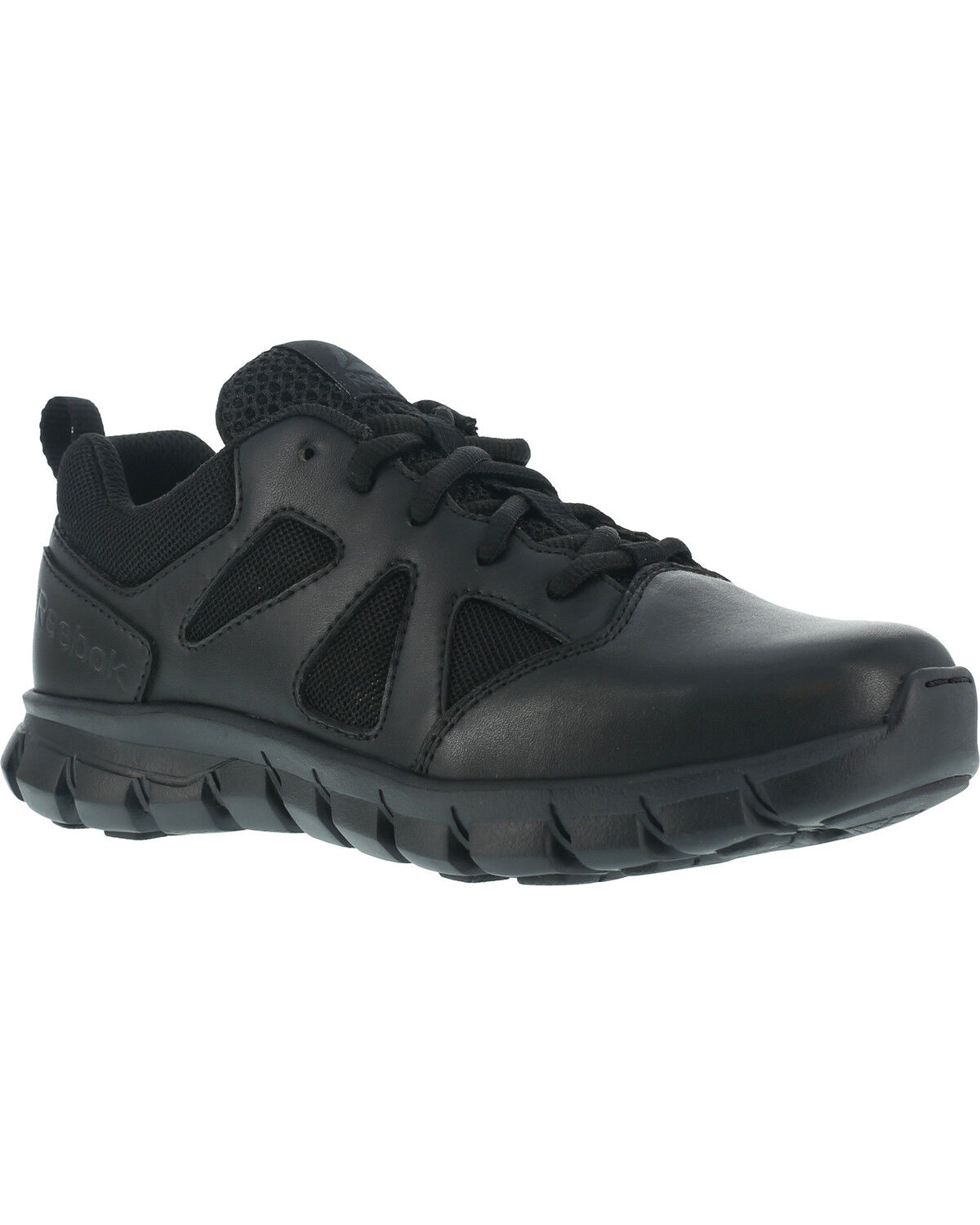 Image #1 - Reebok Men's Sublite Cushion Tactical Oxford Shoes - Soft Toe, Black, hi-res
