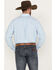 Image #4 - George Strait by Wrangler Men's Plaid Print Button Down Long Sleeve Western Shirt, Light Blue, hi-res