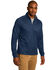 Image #3 - Port Authority Men's True Navy & Iron Grey 3X Virtual Texture 1/4 Zip Work Pullover Sweatshirt - Big , Multi, hi-res