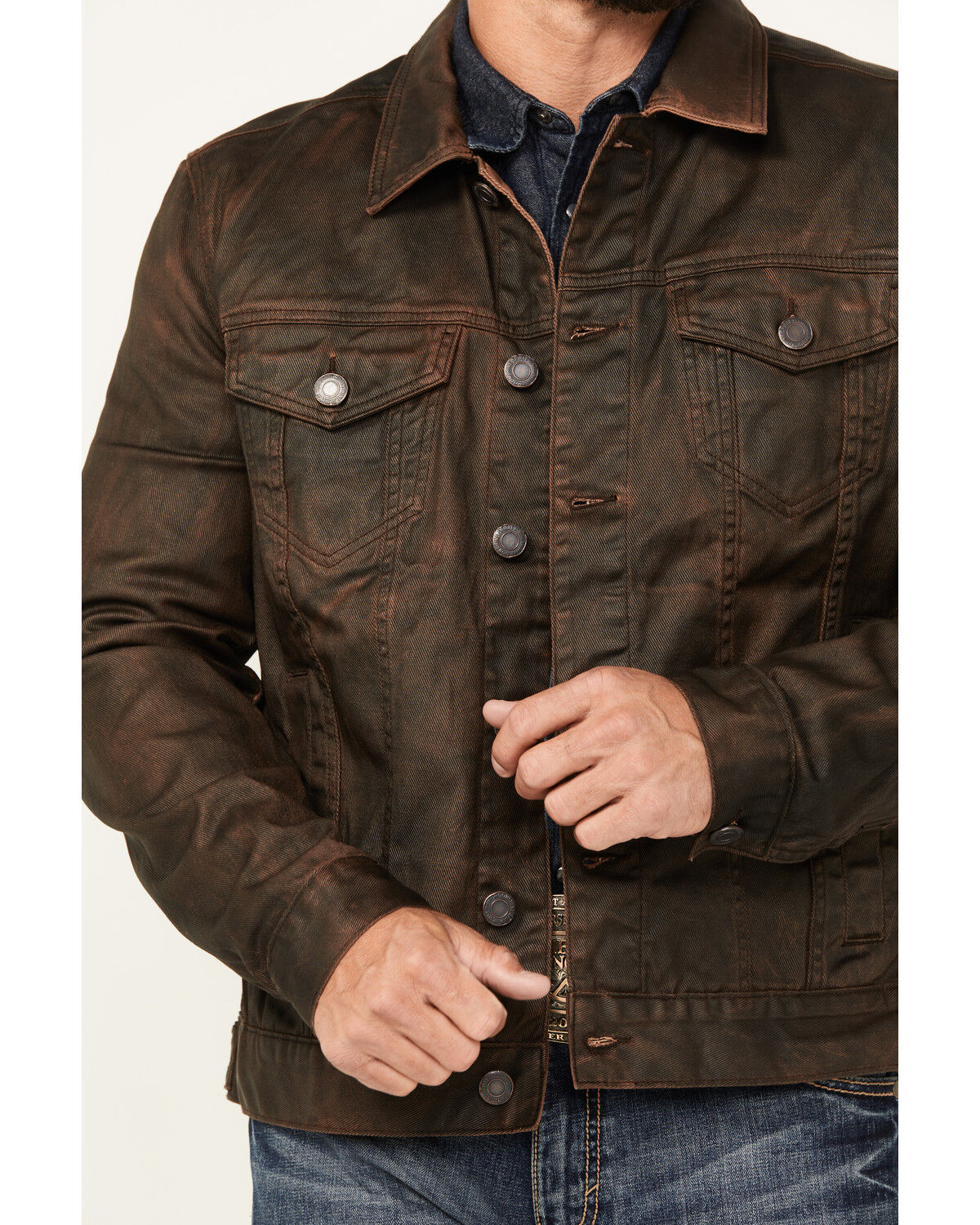 激安 Denim Coated Men's Spirit Moonshine Jacket Sheplers | その他