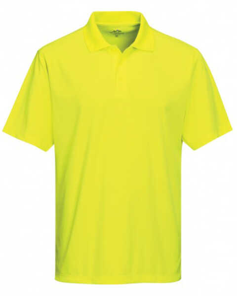 Image #1 - Tri-Mountain Men's Bright Green 4X Vital Mini-Pique Short Sleeve Work Polo Shirt - Big , Bright Green, hi-res