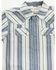Image #2 - Cody James Toddler Boys' Roman Striped Short Sleeve Snap Western Shirt, Blue, hi-res