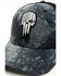 Image #2 - Howitzer Men's Star & Stripe Skull Patch Splatter Mesh Back Baseball Cap, Heather Grey, hi-res