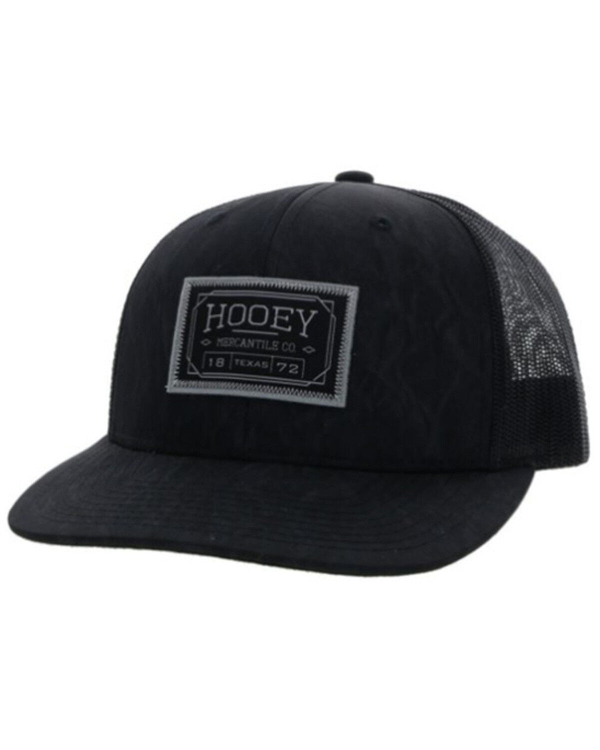 Image #1 - Hooey Men's Doc Mesh Back Trucker Cap, Black, hi-res