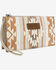 Image #1 - Wrangler Women's Sherpa Southwestern Print Canvas Clutch, Tan, hi-res
