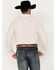 Image #4 - Ariat Men's Wrinkle Free Shilah Geo Print Long Sleeve Button-Down Western Shirt, Peach, hi-res