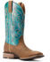 Ariat Men's Ricochet Western Performance  Boots - Broad Square Toe, Brown, hi-res