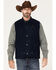 Image #1 - Wrangler Men's Rancher Vest, Navy, hi-res