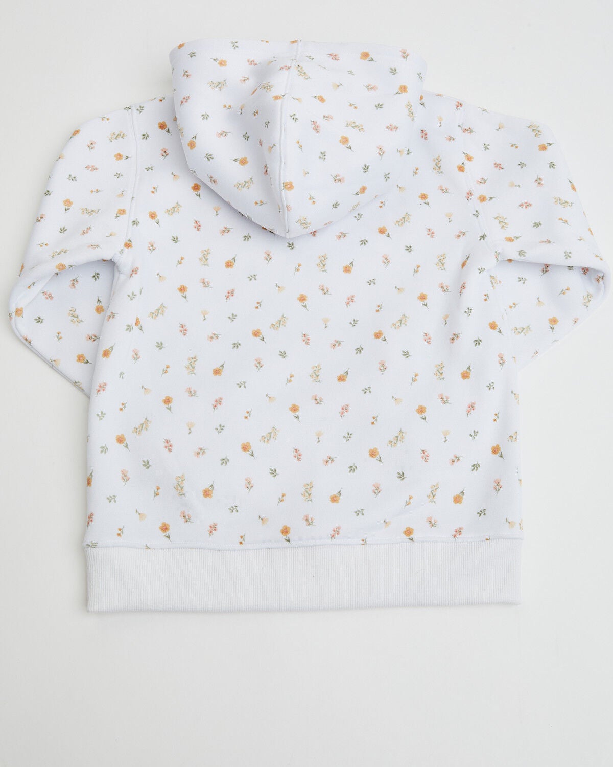 Image #3 - Wrangler Toddler Girls' Flower Print Logo Hoodie, White, hi-res