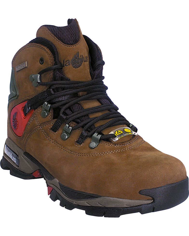 Men's Nautilus 6" Moss Waterproof Work Boots - Steel Toe , Moss, hi-res