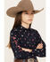 Image #2 - Ariat Girls' Team Kirby Long Sleeve Button Down Western Shirt, Navy, hi-res