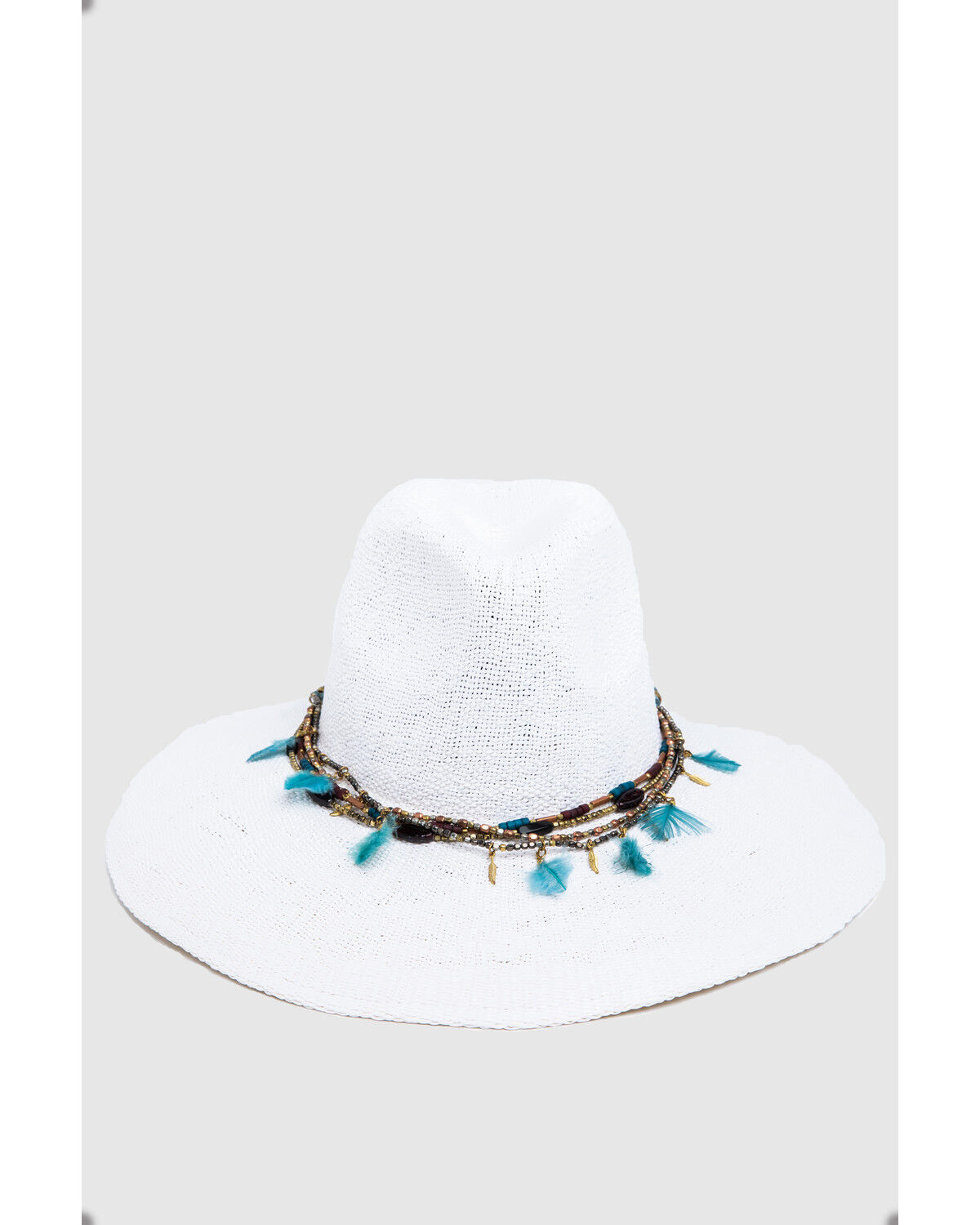 Image #5 - Nikki Beach Women's Dara Straw Western Fashion Hat, White, hi-res
