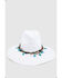 Image #5 - Nikki Beach Women's Dara Straw Western Fashion Hat, White, hi-res