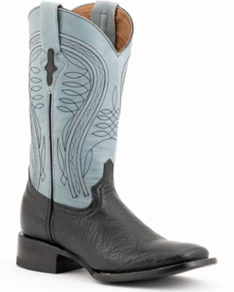 Ferrini Men's Smooth Quill Ostrich Exotic Boots - Square Toe | Sheplers