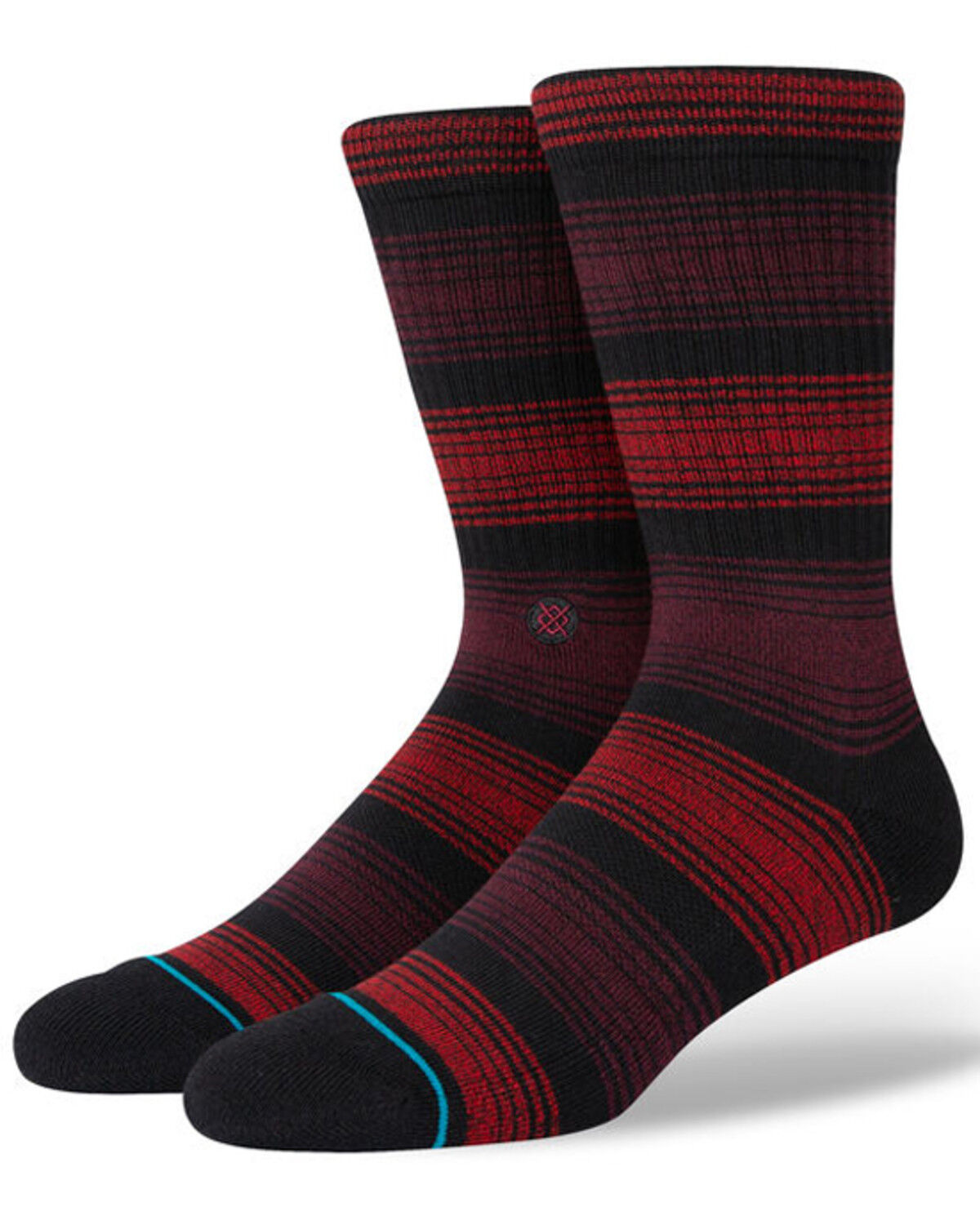 Image #1 - Stance Men's Tonality Crew Socks, Black, hi-res