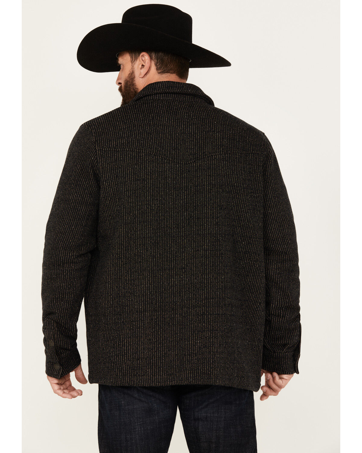 Image #4 - Moonshine Spirit Men's Chain Link Snap Western Jacket, Black, hi-res