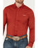 Kimes Ranch Men's Solid Long Sleeve Button Down Western Shirt, Red, hi-res