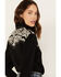 Image #4 - Scully Women's Embroidered Long Sleeve Pearl Snap Western Shirt, Silver, hi-res