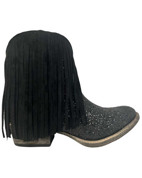 Image #1 - Very G Women's Trippin Booties - Round Toe, Black, hi-res