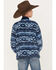 Image #4 - Hooey Boys' Southwestern Print Fleece Pullover Jacket, Navy, hi-res