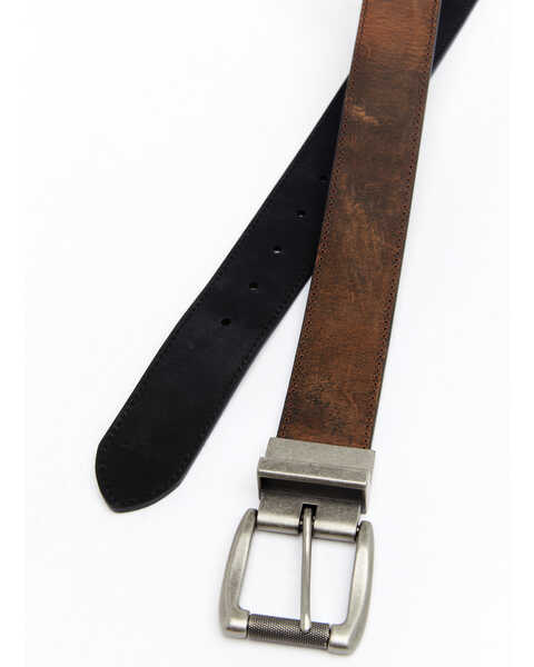 Hawx Men's Rugged Reversible Work Belt, Black/brown, hi-res