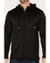 Image #3 - Hawx Men's Merrick Grid Back Zip-Front Fleece Hooded Work Jacket, Black, hi-res