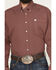 Image #3 - Cinch Men's Micro Geo Print Long Sleeve Button-Down Western Shirt - Big, Red, hi-res