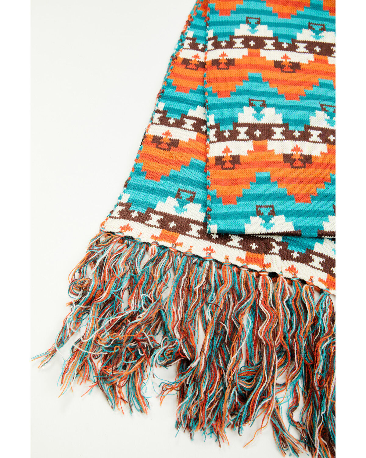 Image #3 - Panhandle Women's Southwestern Print Scarf Set - 3 Piece, Turquoise, hi-res