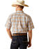 Image #4 - Ariat Men's Pro Series Denzel Plaid Print Short Sleeve Button-Down Western Shirt - Tall , Beige, hi-res