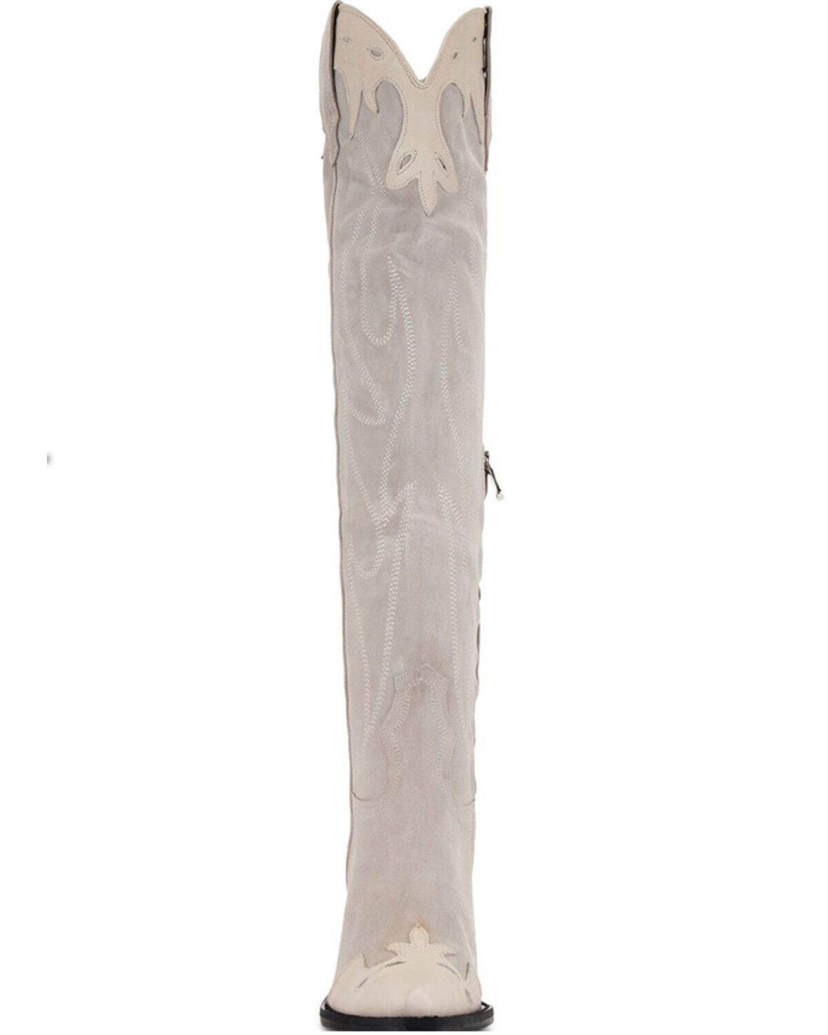 Image #4 - Free People Women's Wild West Suede Tall Western Boots - Snip Toe, Pink, hi-res