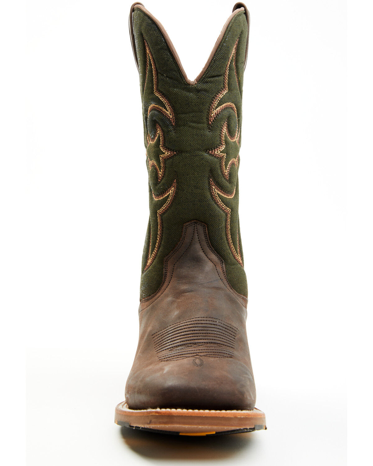 Image #4 - Dan Post Men's Jenks Performance Western Boots - Broad Square Toe, Brown, hi-res