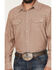Image #3 - Blue Ranchwear Men's Desert Rose Striped Long Sleeve Snap Western Shirt, Rose, hi-res