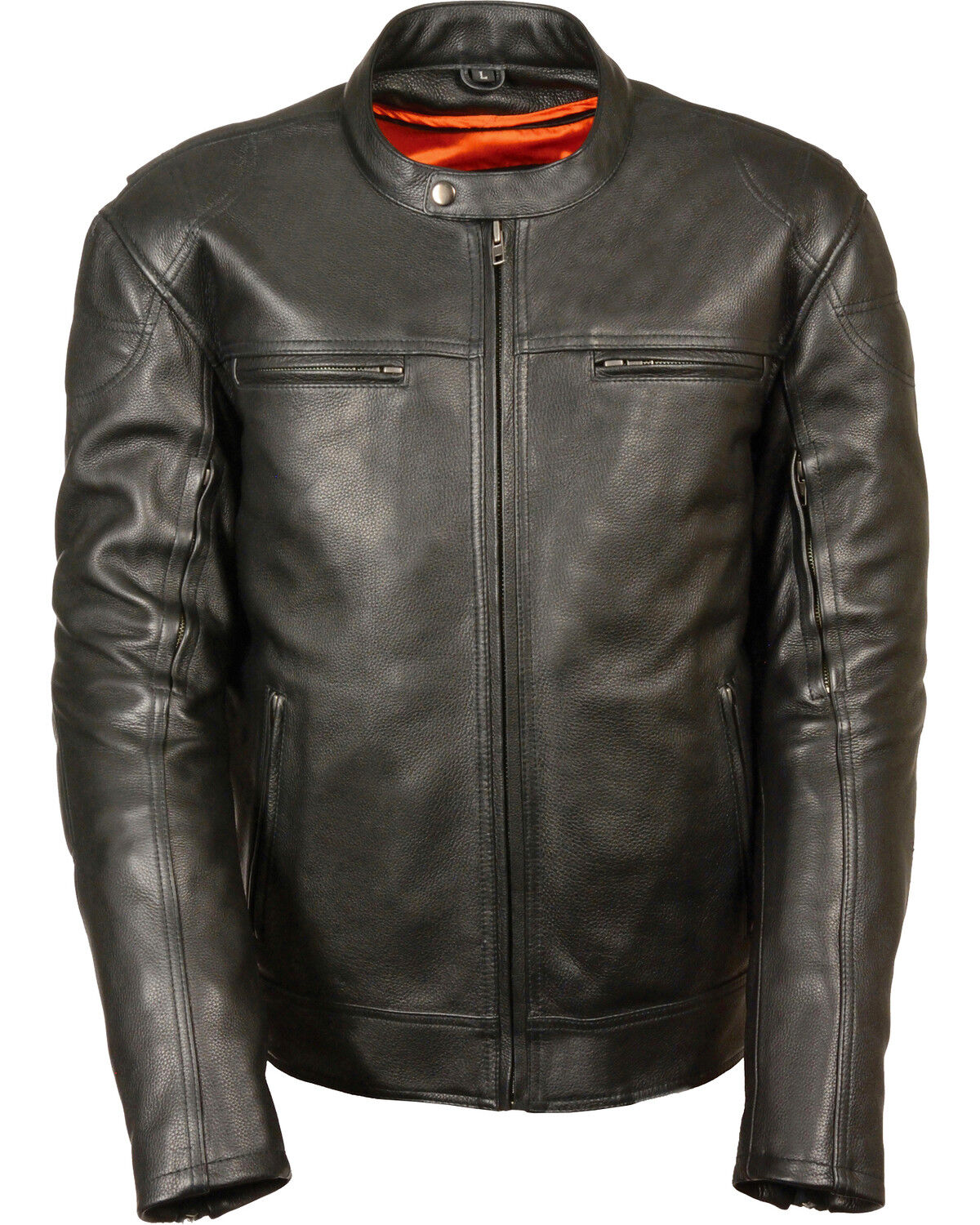 Image #1 - Milwaukee Leather Men's Black Longer Body Vented Jacket - Big 3X, Black, hi-res