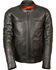 Image #1 - Milwaukee Leather Men's Black Longer Body Vented Jacket - Big 3X, Black, hi-res