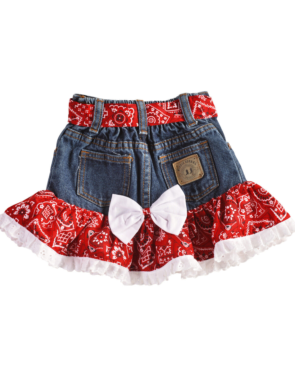 Image #2 - Kiddie Korral Toddler Girls' Cowgirl Boots Bandana Skirt Set - 2-6, , hi-res