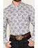Image #3 - Rock & Roll Denim Men's Paisley Print Long Sleeve Button-Down Stretch Western Shirt, White, hi-res