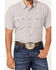Image #3 - Moonshine Spirit Men's Static Geo Print Short Sleeve Snap Western Shirt, White, hi-res