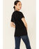 Image #4 - Kerusso Women's Heroes Ride Off Into The West Graphic Short Sleeve Tee, Black, hi-res