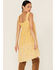 Miss Me Women's Embroidered Southwestern Floral Print Mini Dress, Mustard, hi-res