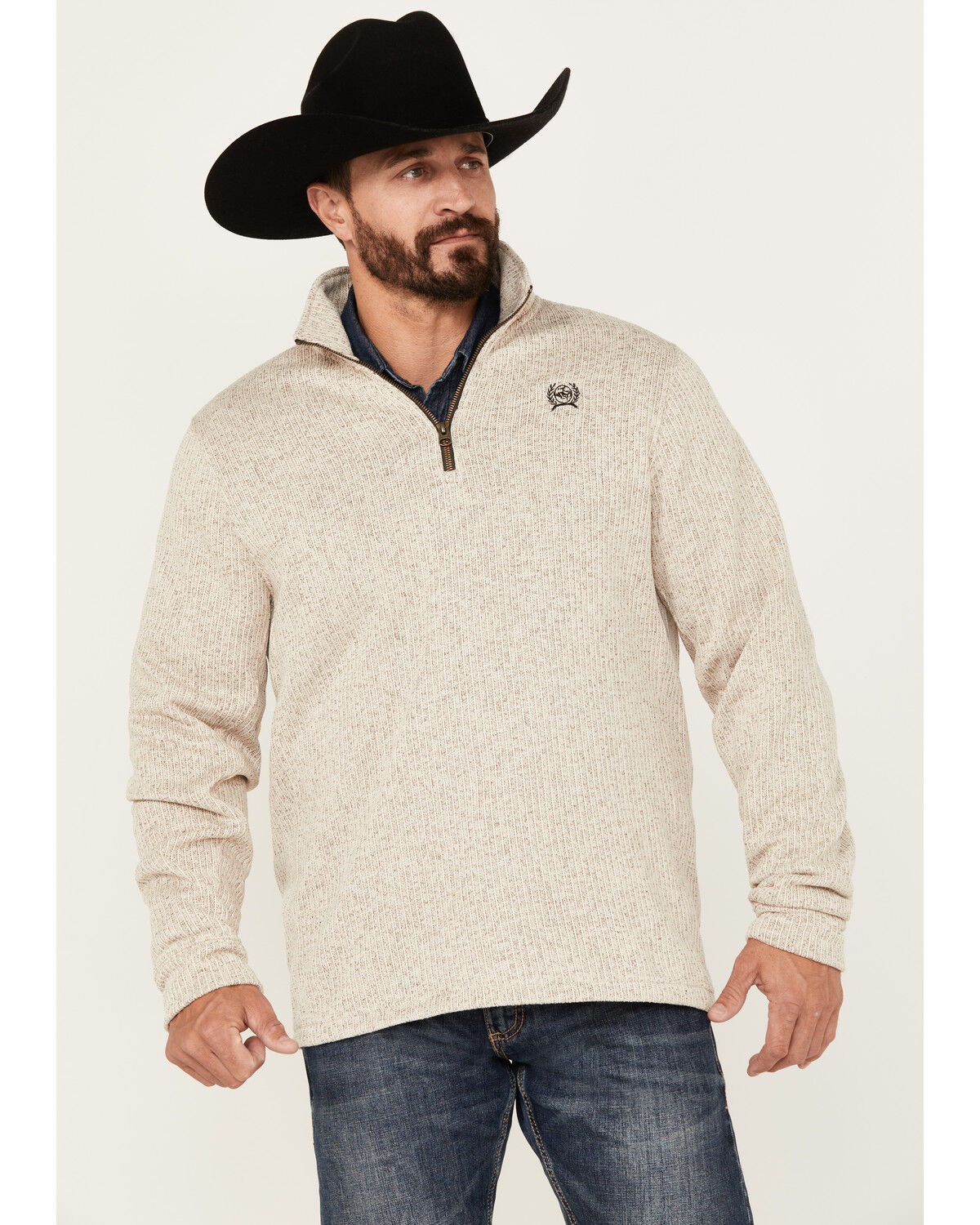 Cinch Men's Heather 1/4 Zip Pullover | Sheplers