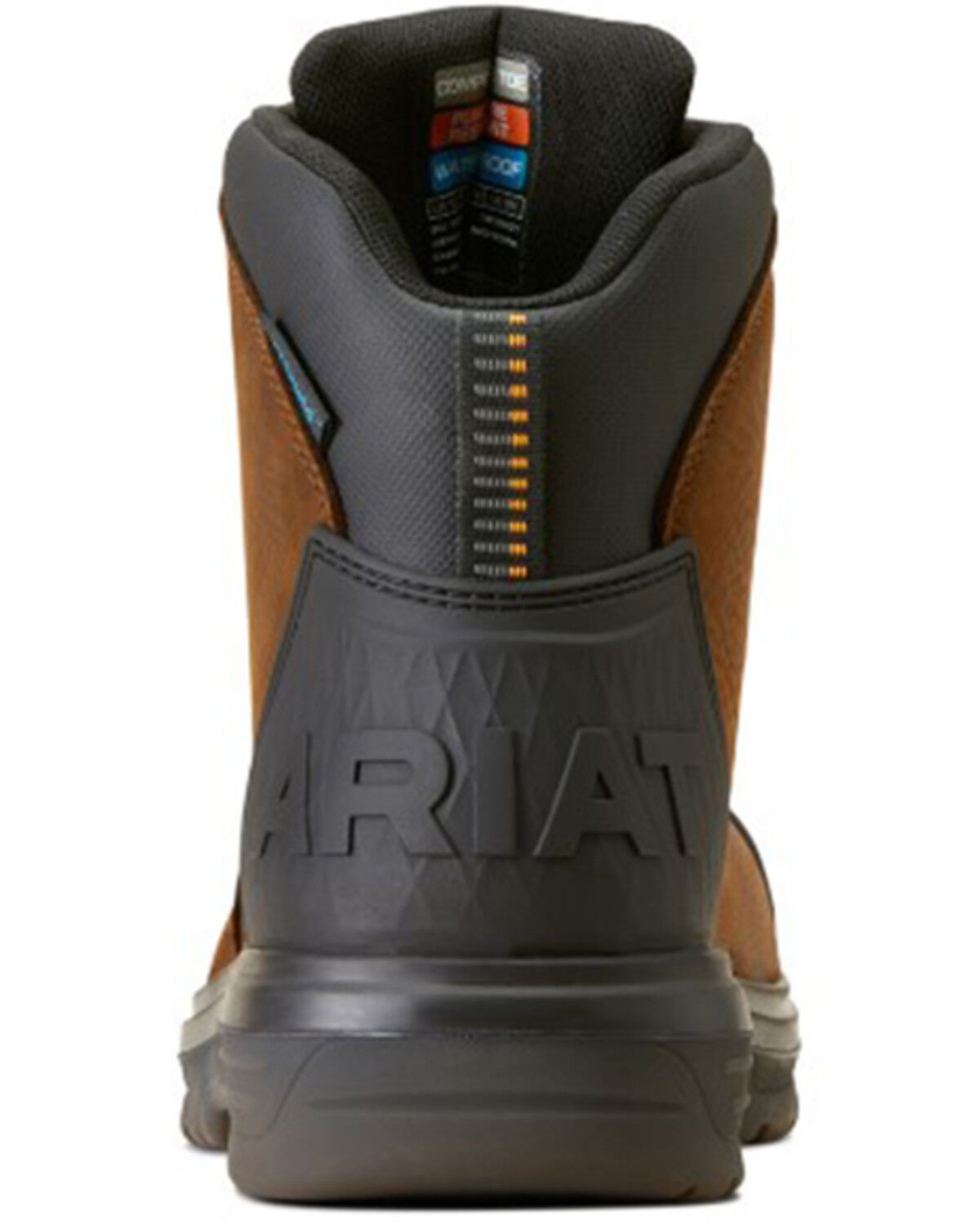 Image #3 - Ariat Men's Turbo Outlaw 6" CSA Waterproof Work Boots - Composite Toe, Brown, hi-res