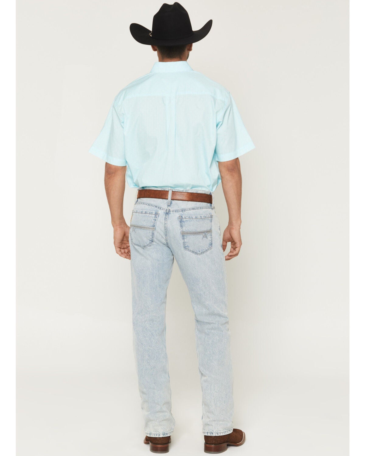 Image #3 - Cinch Men&rsquo;s Ian Stonewash Slim Bootcut Stretch Denim Jeans, Indigo, hi-res